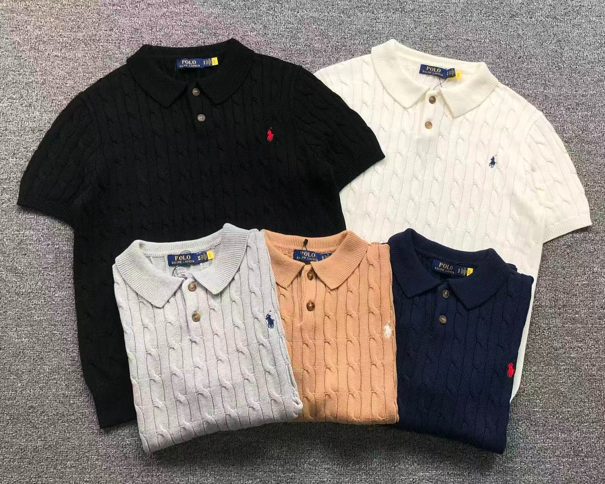 RL - Beaumont Cable Knit Polo
