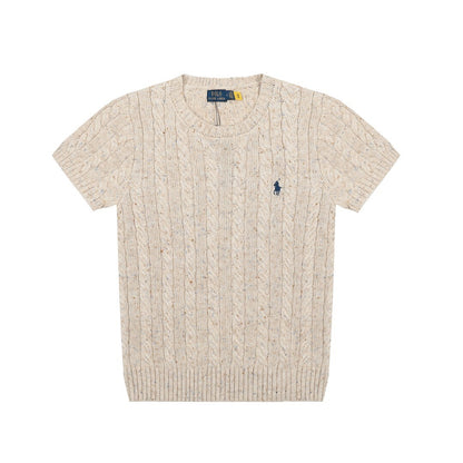 RL - Heritage Flecked Cable Knit Top
