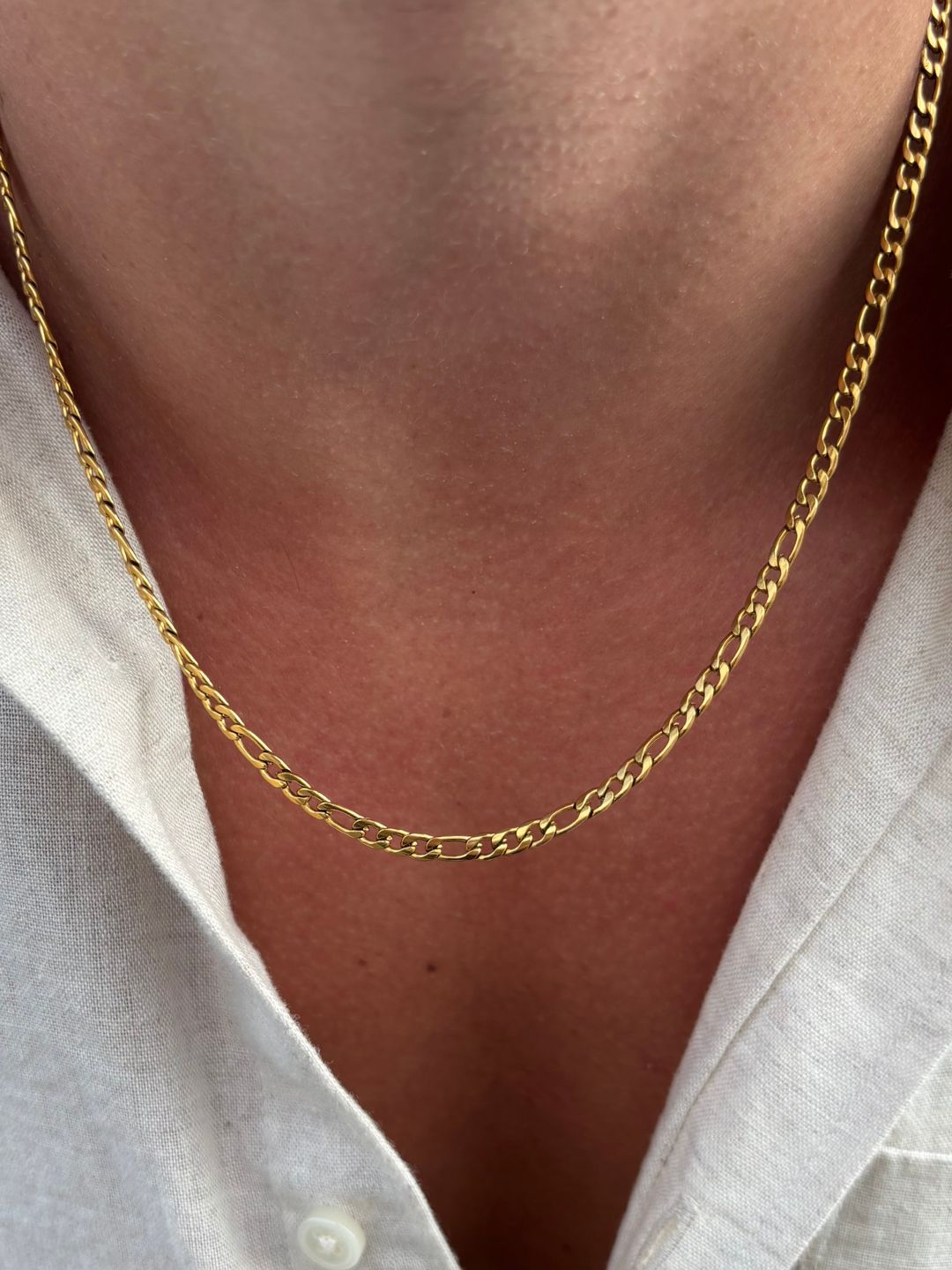 FIGARO CHAIN 3MM | 18K Gold