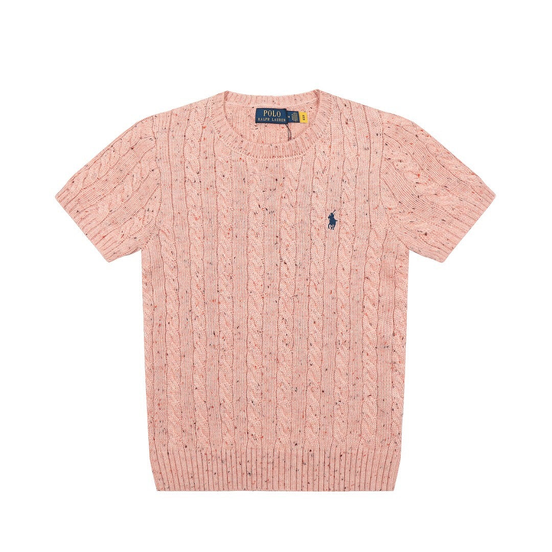 RL - Heritage Flecked Cable Knit Top