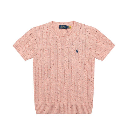 RL - Heritage Flecked Cable Knit Top