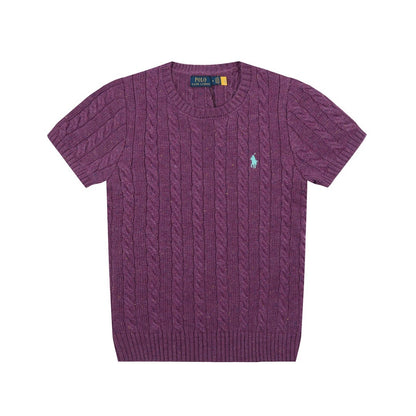RL - Heritage Flecked Cable Knit Top