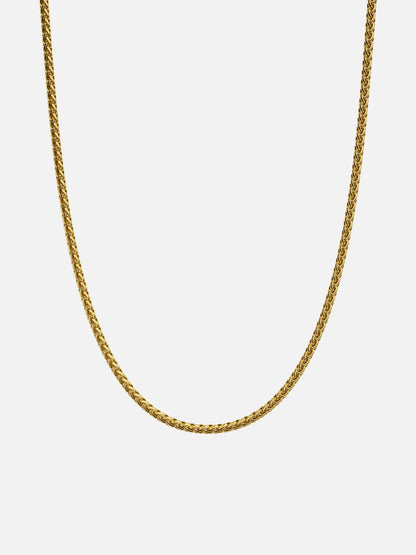 WHEAT CHAIN 3MM | 18K Gold