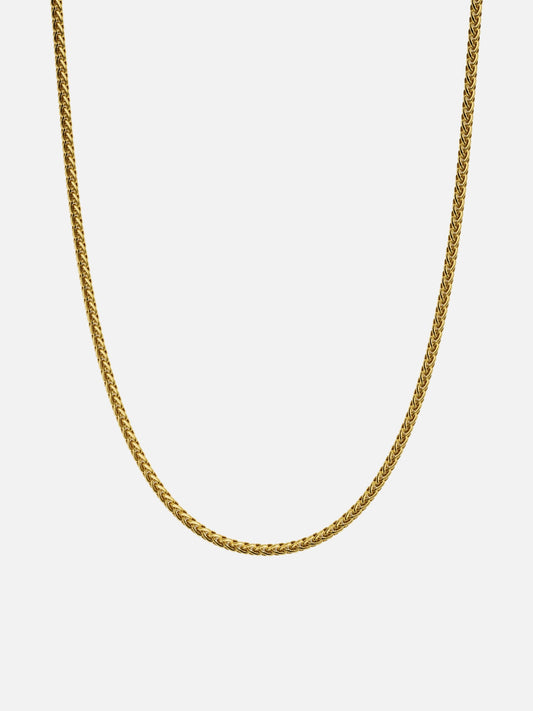 WHEAT CHAIN 3MM | 18K Gold