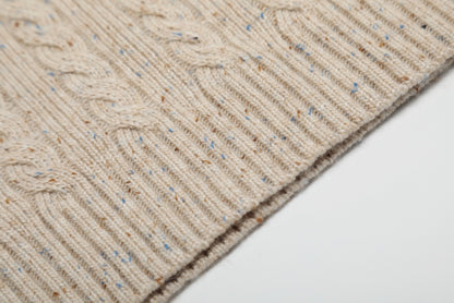 RL - Heritage Flecked Cable Knit Top