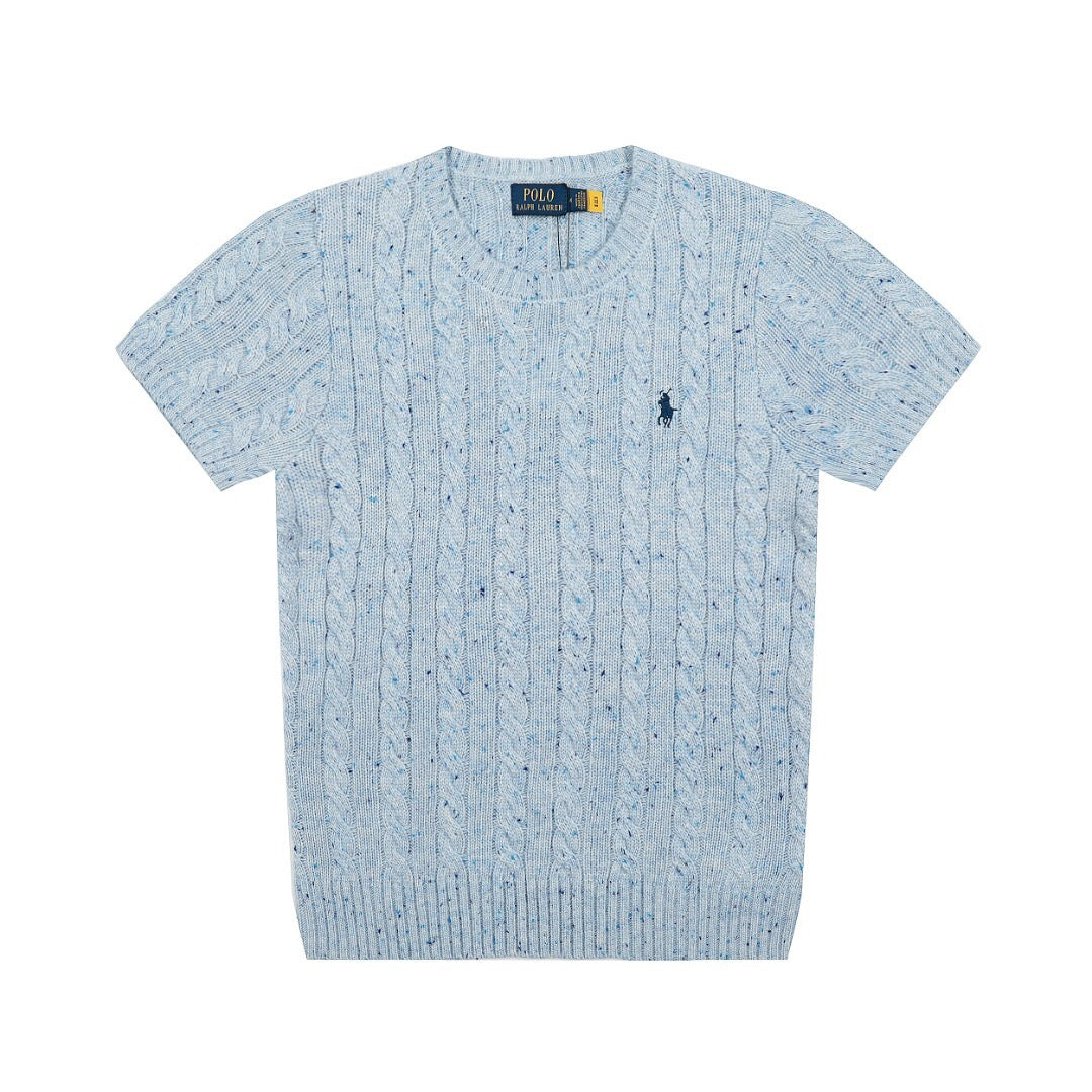 RL - Heritage Flecked Cable Knit Top