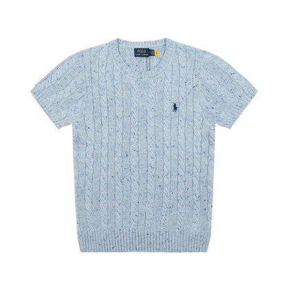 RL - Heritage Flecked Cable Knit Top
