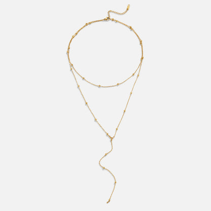 Layered Amara Tassel Necklace