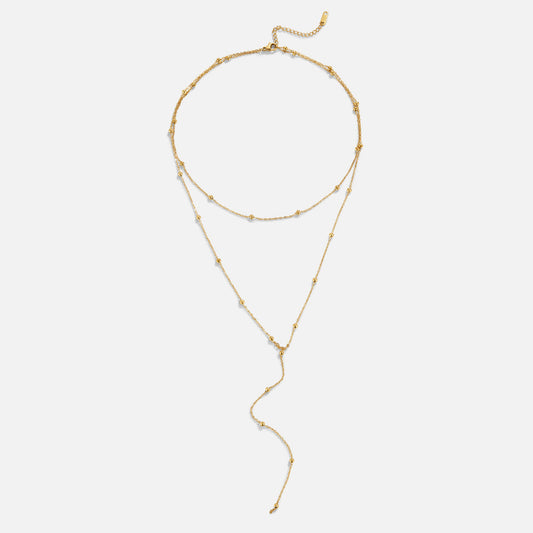Layered Amara Tassel Necklace