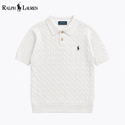 RL - Fairmont Cable Knit Polo