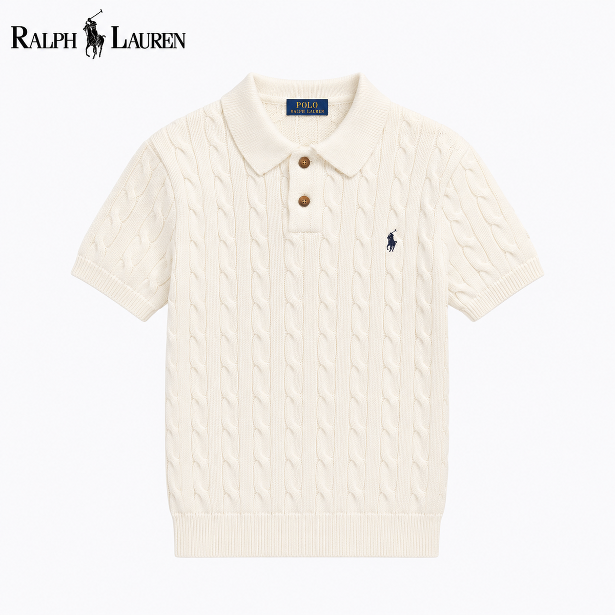 RL - Beaumont Cable Knit Polo