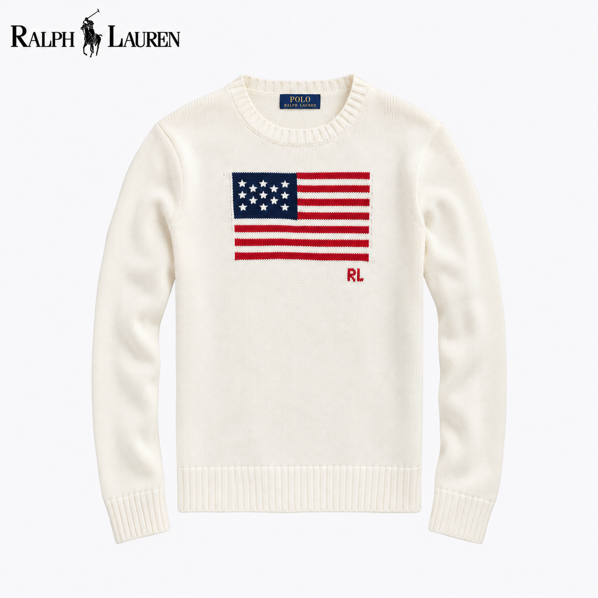 RL - American Flag Knit Sweater