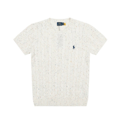 RL - Heritage Flecked Cable Knit Top
