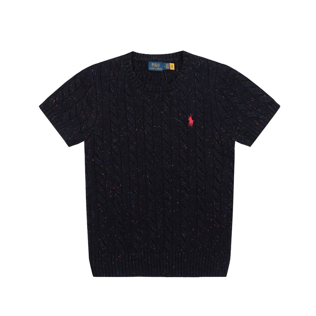RL - Heritage Flecked Cable Knit Top