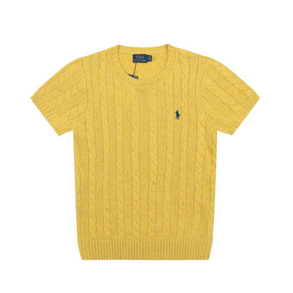 RL - Heritage Flecked Cable Knit Top