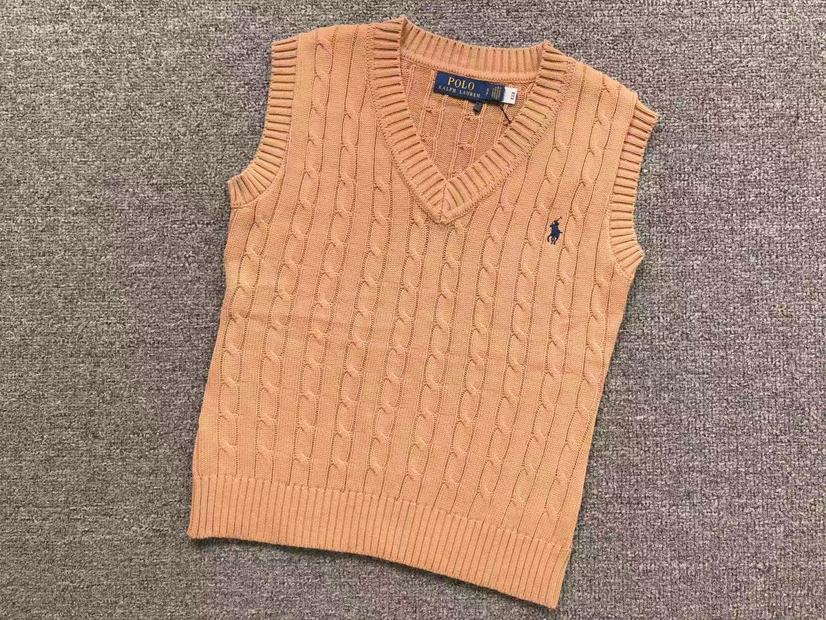 RL - Signature Cable Knit V-Neck Vest