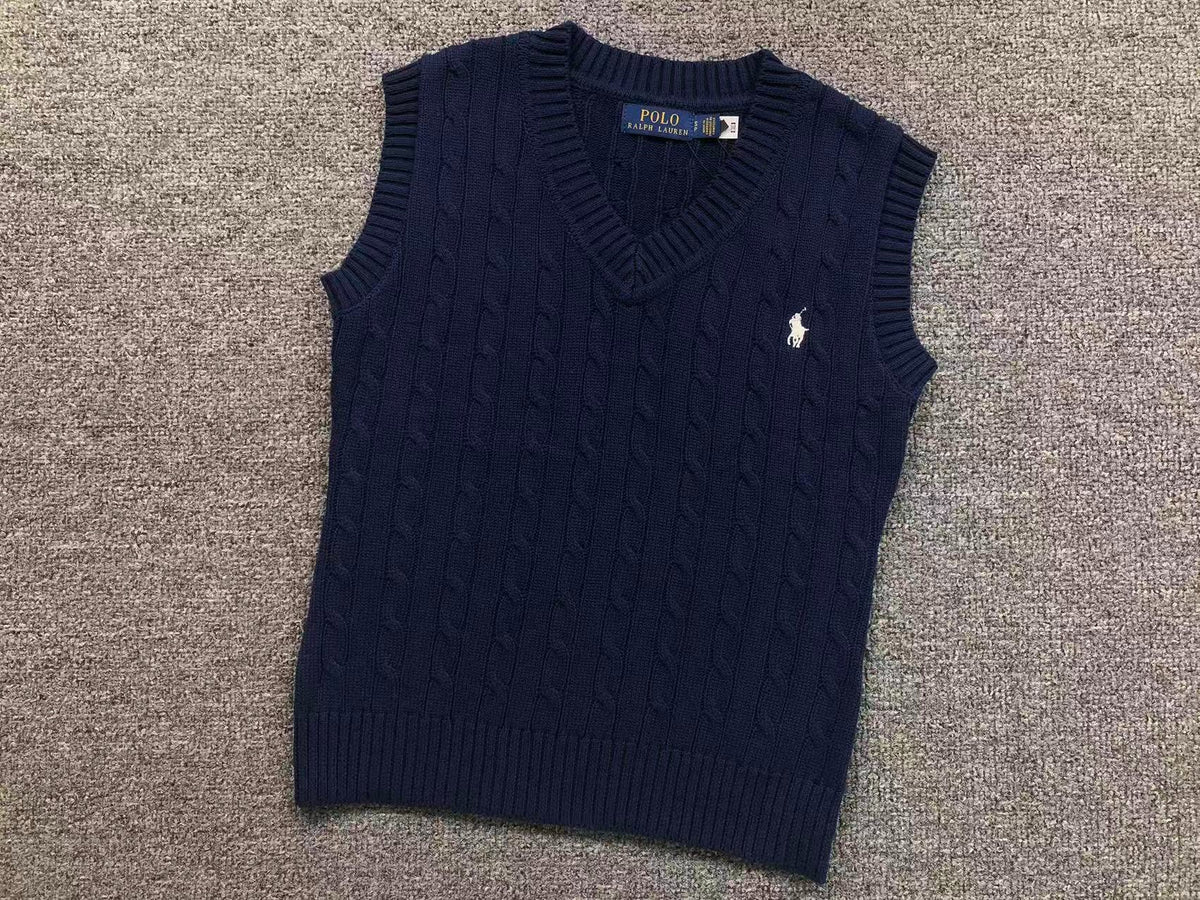 RL - Signature Cable Knit V-Neck Vest