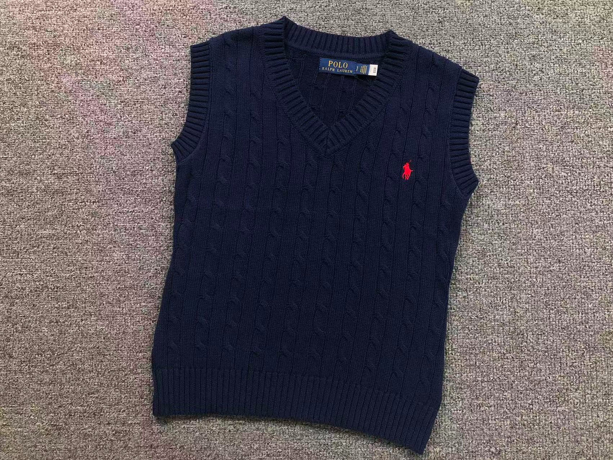 RL - Signature Cable Knit V-Neck Vest