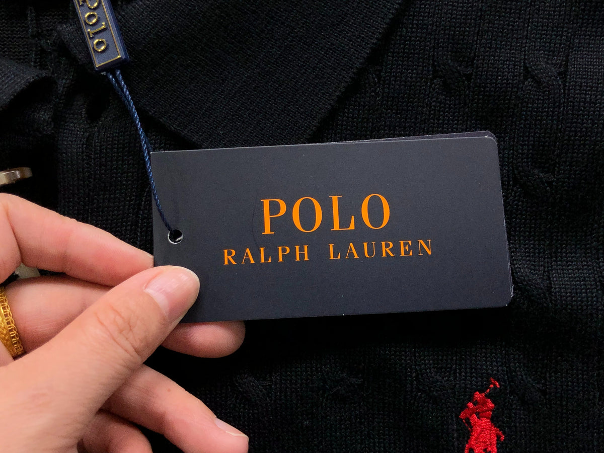 RL - Fairmont Cable Knit Polo