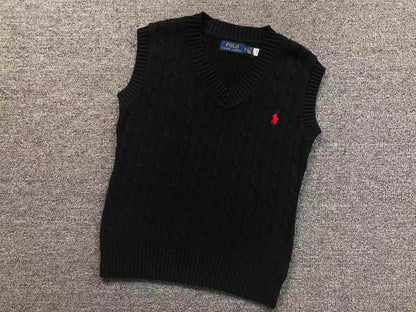 RL - Signature Cable Knit V-Neck Vest