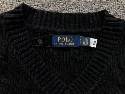 RL - Signature Cable Knit V-Neck Vest