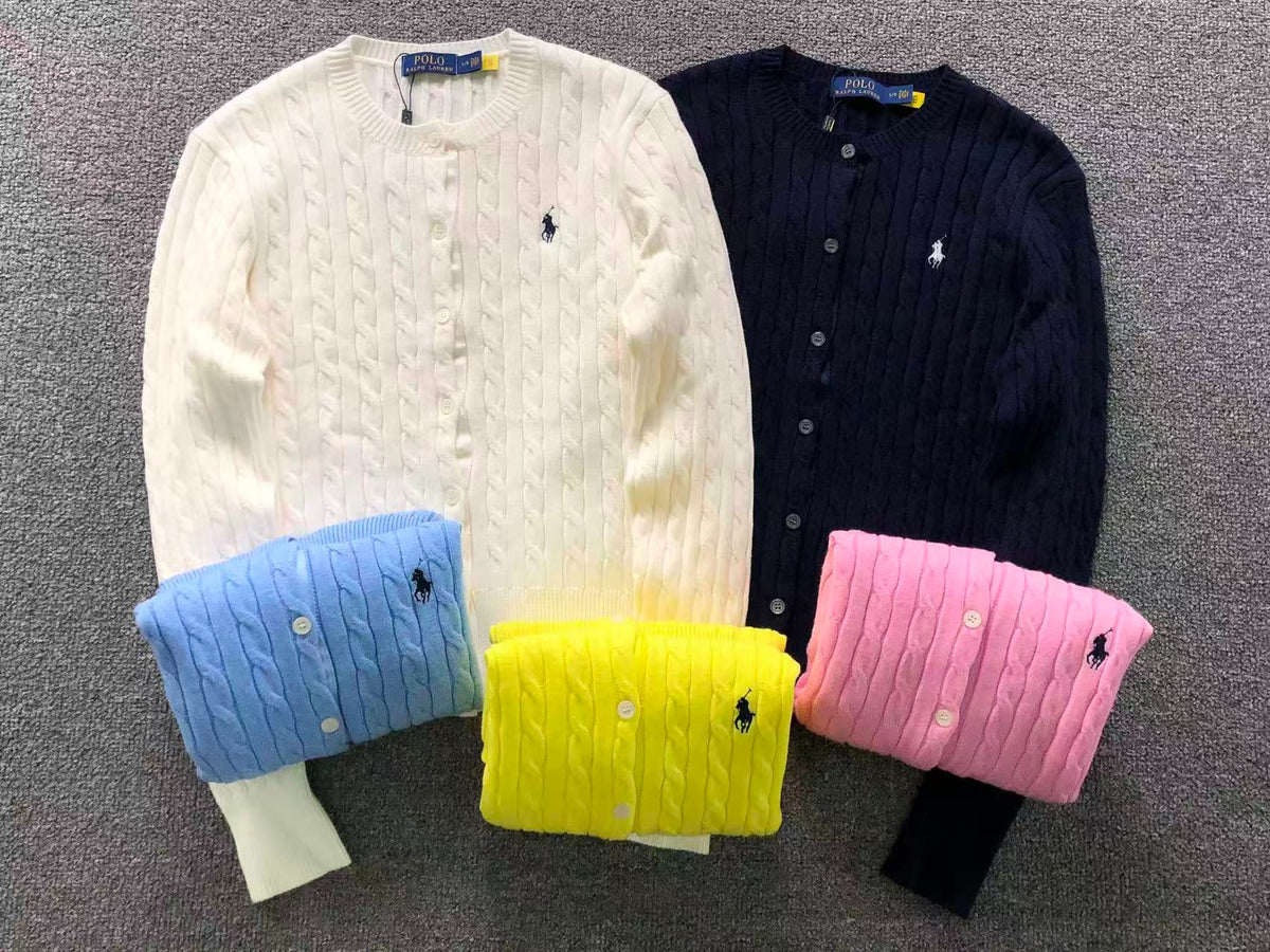 RL - Signature Cable Knit Cardigan