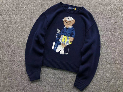RL - Fairway Bear Knit Sweater