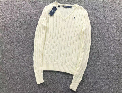 RL - Classic Cable V-Neck Sweater