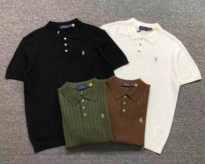 RL - Briarwood Ribbed Knit Polo