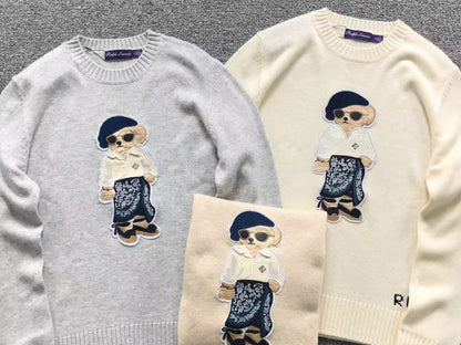 RL - Riviera Bear Knit Sweater