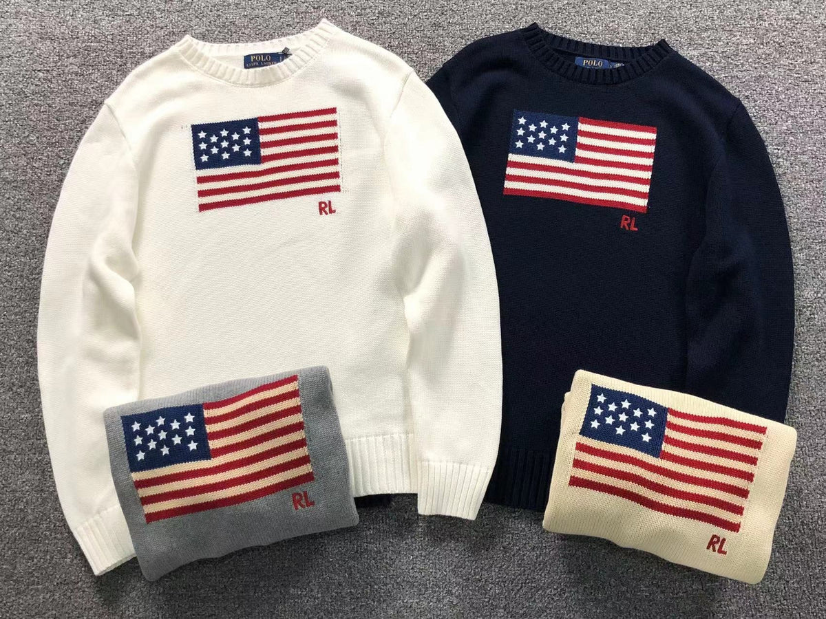 RL - American Flag Knit Sweater