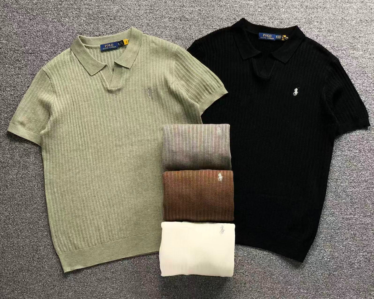RL - Montclair Ribbed Knit Polo