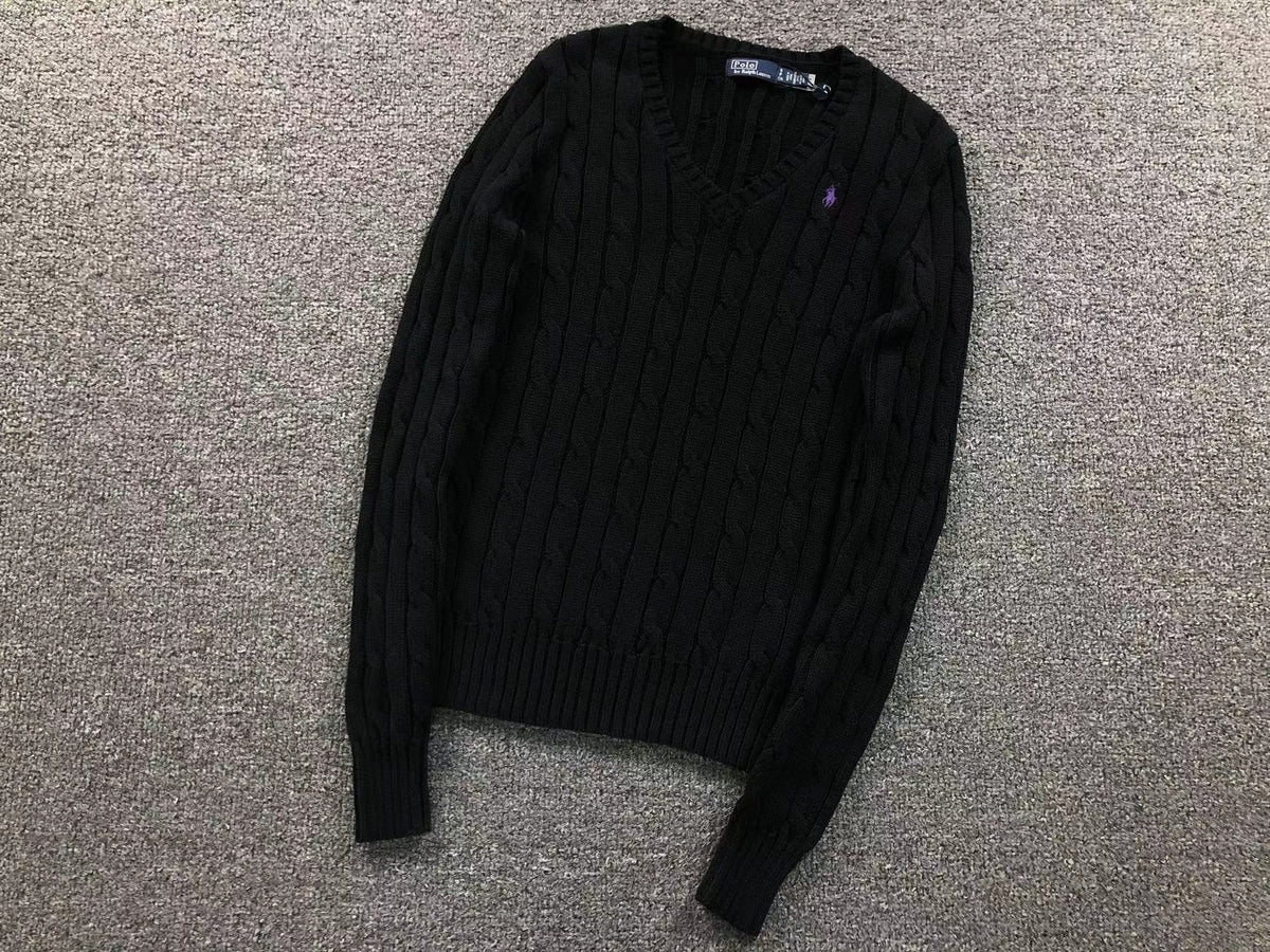 RL - Classic Cable V-Neck Sweater
