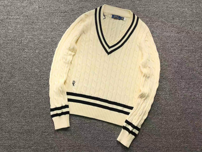 RL - Clubhouse Cable V-Neck Sweater