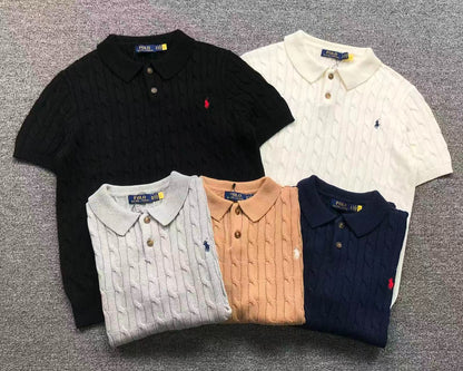 RL - Beaumont Cable Knit Polo