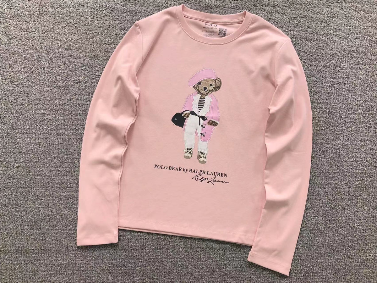 RL - Parisienne Bear Long-Sleeve Top
