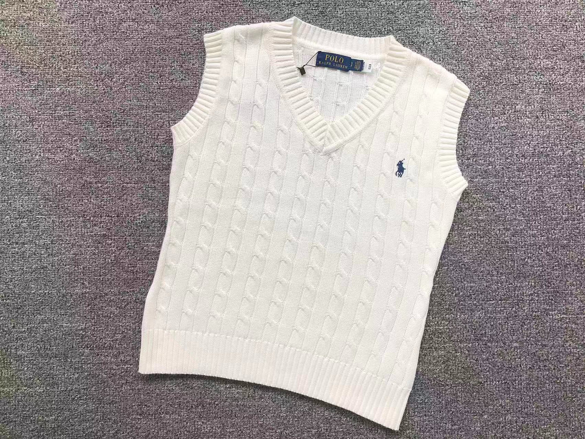 RL - Signature Cable Knit V-Neck Vest
