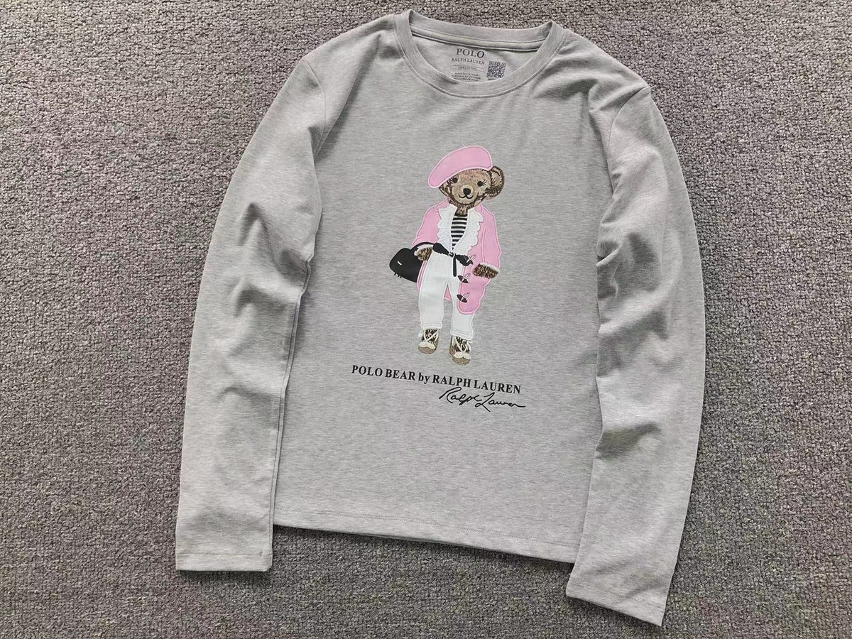 RL - Parisienne Bear Long-Sleeve Top