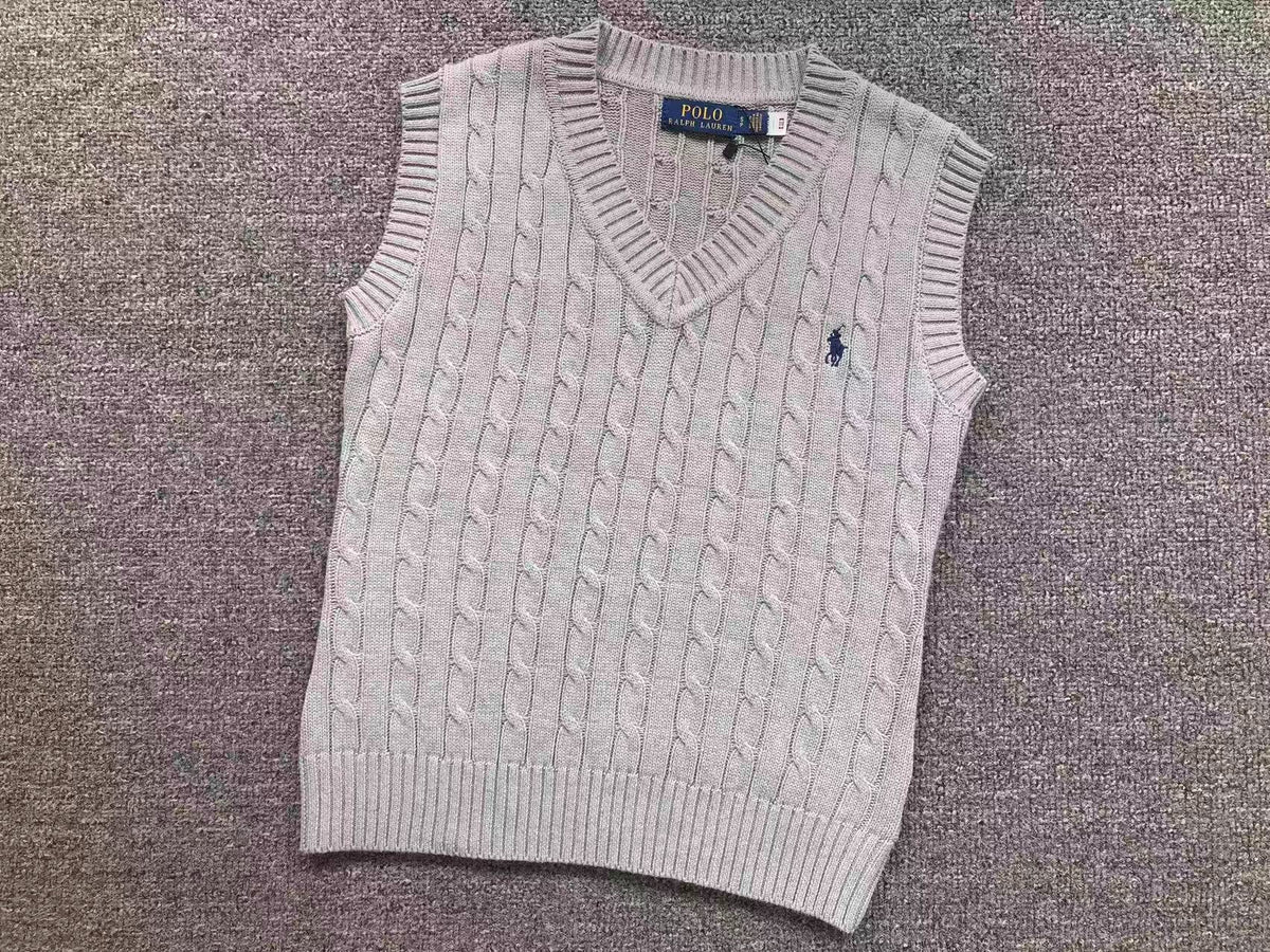 RL - Signature Cable Knit V-Neck Vest