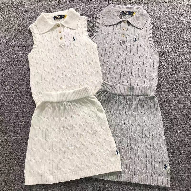 RL - Heritage Cable Knit Polo Set
