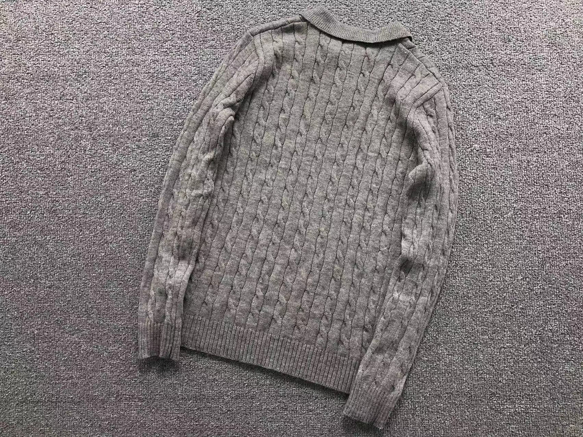 RL - Kensington Cable Knit Polo Sweater