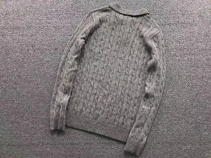 RL - Kensington Cable Knit Polo Sweater
