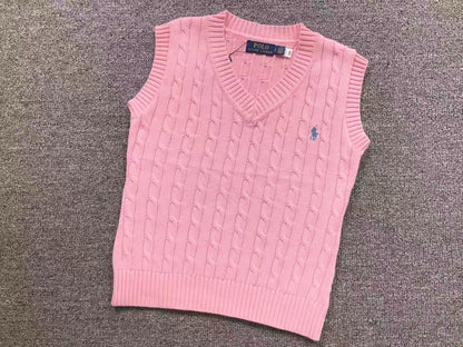 RL - Signature Cable Knit V-Neck Vest
