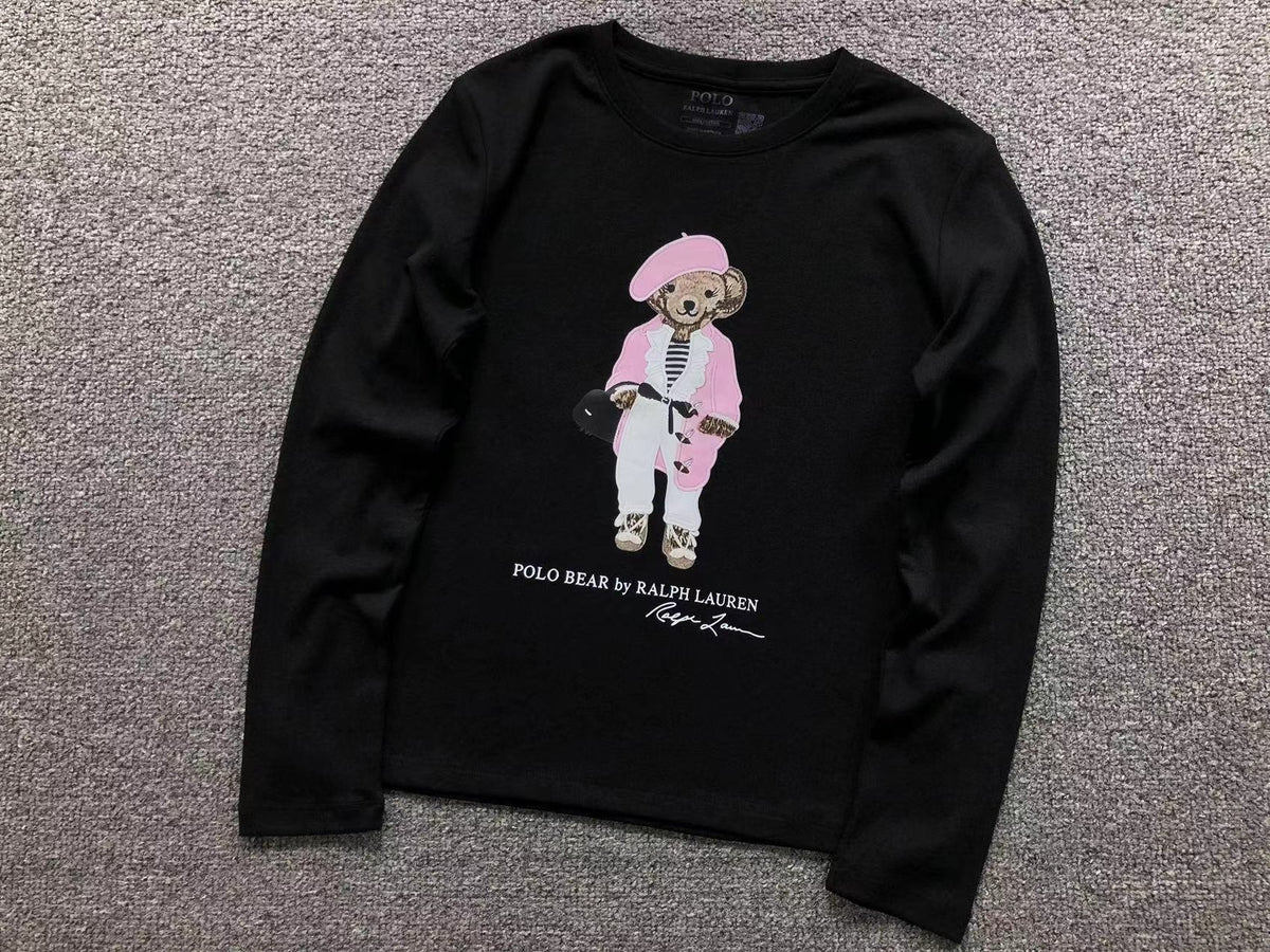 RL - Parisienne Bear Long-Sleeve Top