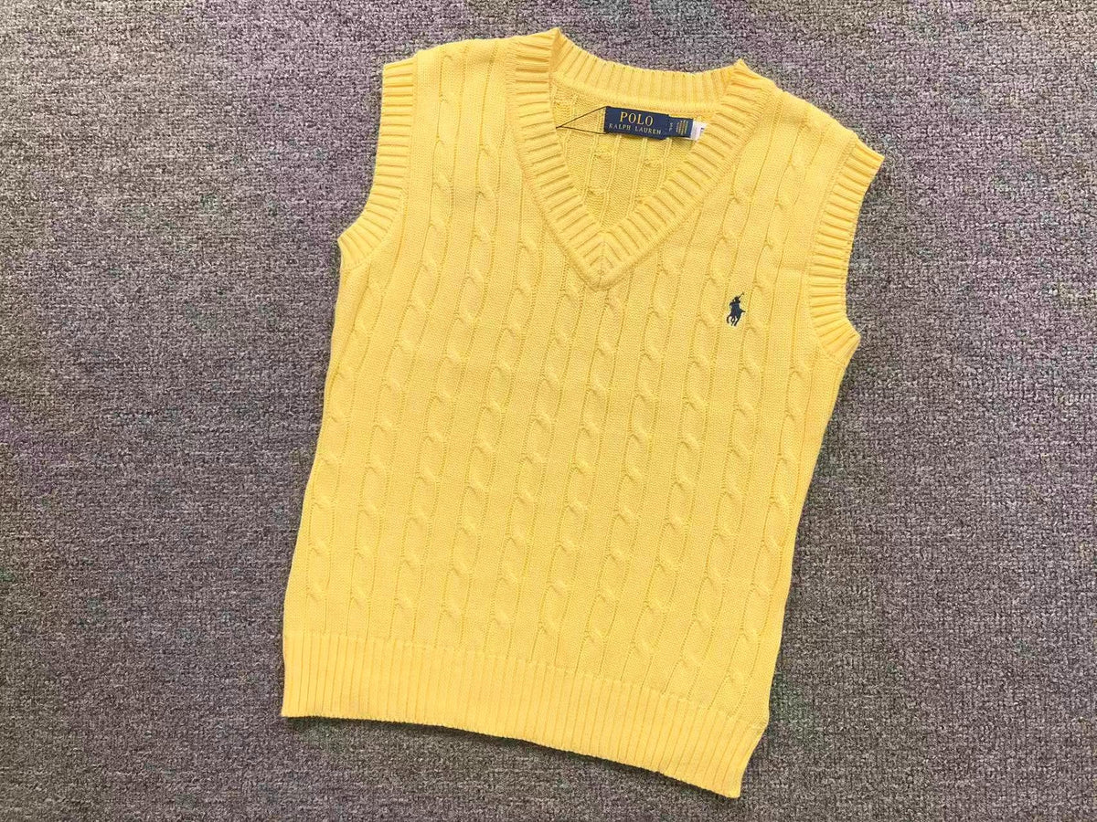 RL - Signature Cable Knit V-Neck Vest