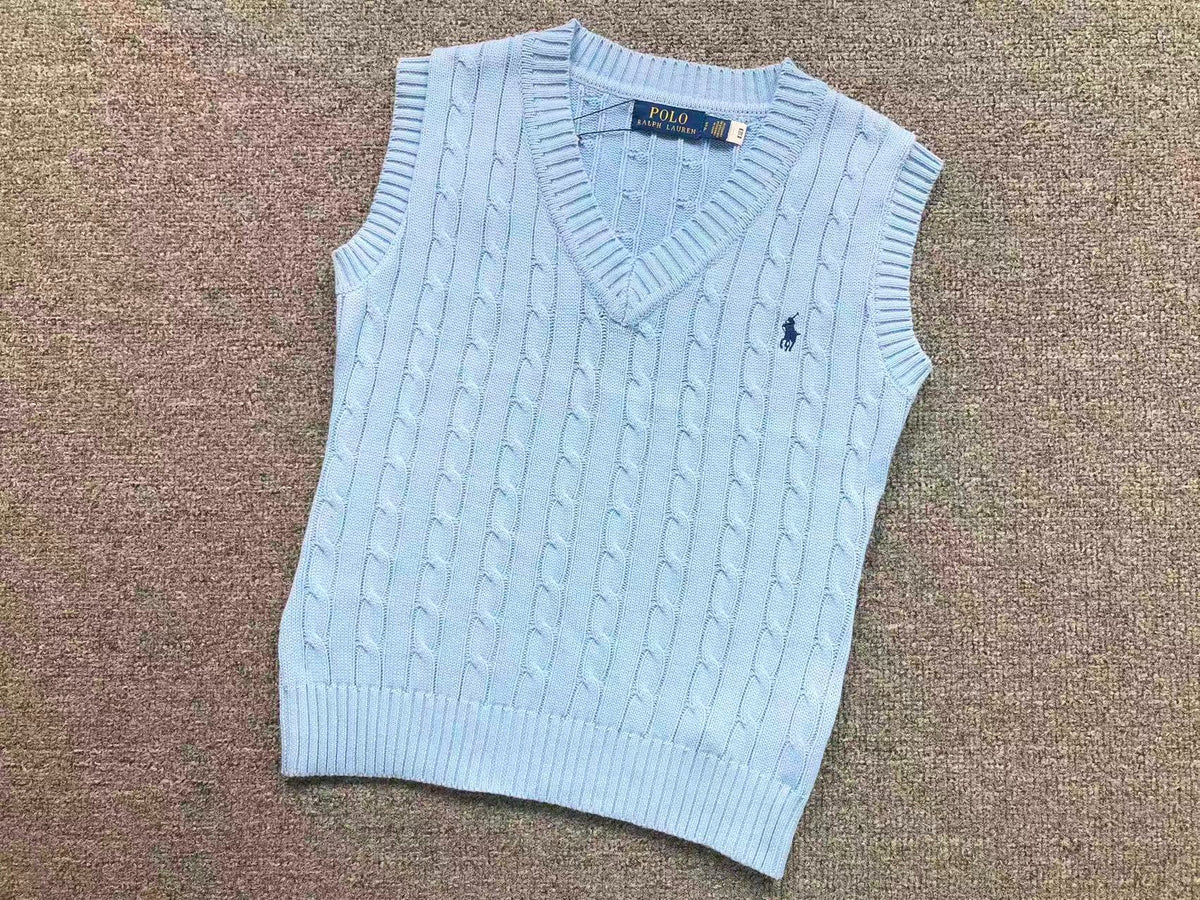 RL - Signature Cable Knit V-Neck Vest